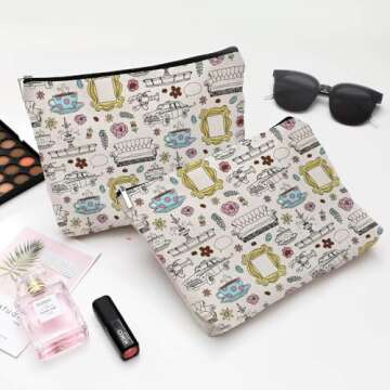 TV Show Merchandise Friends Makeup Bag Cosmetic Bag Makeup Bag