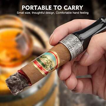 Scotte Cigar Mouthpiece Portable Holder Set with Gift Box