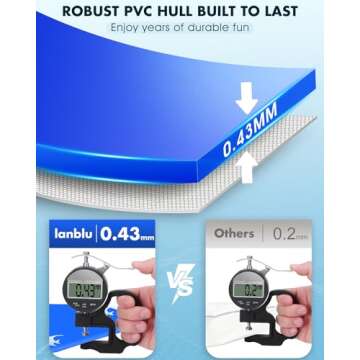 Inflatable Swimming Pool with Seats, Oversized Thickened Blow Up Pool,Family Swimming Pool|Backyard Pool for Kids and Adults,116"x66"x24'' Above Ground Pool,Large Kiddie Pool for Toddlers,Outdoor