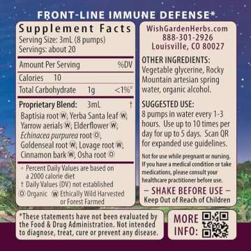 WishGarden Herbs Kick-Ass Immune Activator - Herbal Immune Support Supplement for Adults, Plant-Base...