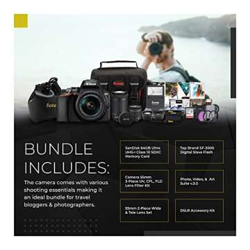 Nikon D3500 DSLR Camera Bundle with Lenses and Accessories