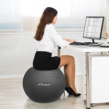 Trideer Yoga Ball for Exercise, Therapy, and Fitness
