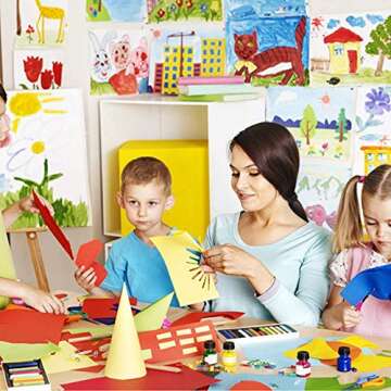 Large 10x10 Origami Paper - 100 Sheets for Kids & DIY