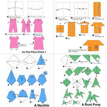 Large 10x10 Origami Paper - 100 Sheets for Kids & DIY