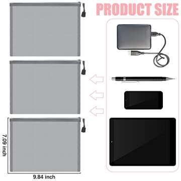 Outus 15 Pieces Mesh Bags | Makeup, Pencil Case, Travel Organizer