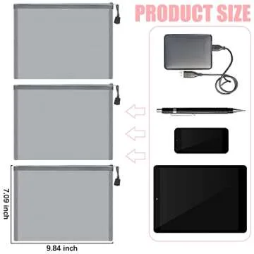 Outus 15 Pieces Mesh Bags | Makeup, Pencil Case, Travel Organizer