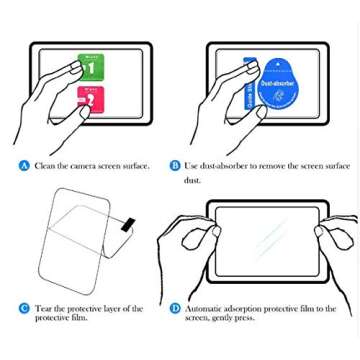 2.5D 9H Tempered Glass LCD Screen Protector for Nikon Coolpix P1000 Camera [2PACK]