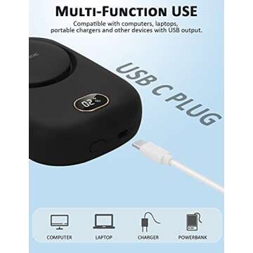 LtYioe Mini Portable Handheld Fan - USB Rechargeable