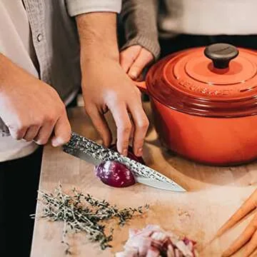 Kitchen Knives Set, High Carbon Stainless Steel Knife Set 7PCS, Super Sharp Cutlery Knife Set with Clear Acrylic Stand, Knife Block Set (Pink)