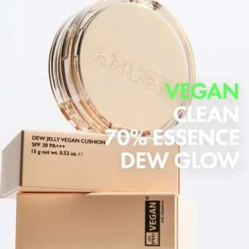 AMUSE Dew Jelly Vegan Cushion Foundation for Glowing Skin