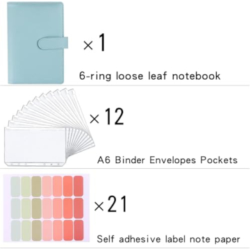LXWHYP Money Saving Binder - Budget Planner & Envelopes