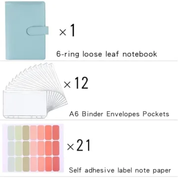 LXWHYP Money Saving Binder - Budget Planner & Envelopes