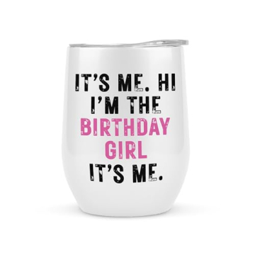 KLUBI Its Me Hi I'm The Birthday Girl Tumbler - Stylish 12oz Drinkware for Celebrations