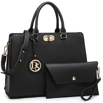 Dasein Women Handbags - Stylish Satchel & Matching Clutch for Work