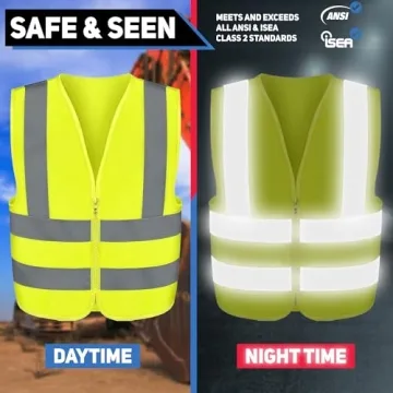 Neiko High Visibility Safety Vest with Reflective Strips | Ideal for All Activities