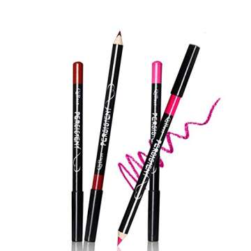 Matte Lip Liner Pencil Set - 12 Gorgeous Colors