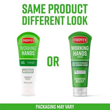 O'Keeffe's Working Hands Hand Cream; 3 oz Tube and Night Treatment Hand Cream; 3 oz Tube