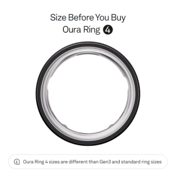 Oura Ring 4 - Sleek Health Tracker with 8-Day Battery Life