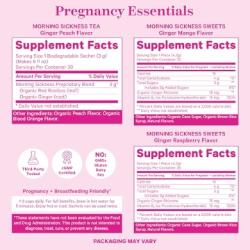 Pink Stork Morning Sickness Bundle for Nausea Relief in Pregnancy