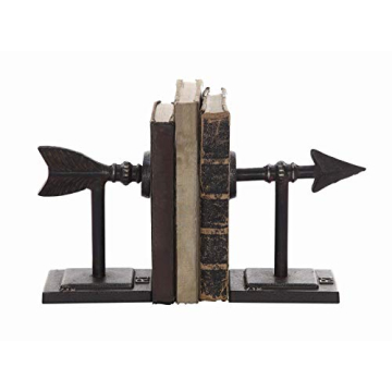 Bronze Arrow Shaped Cast Iron Bookends by Creative Co-Op