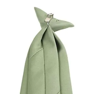 Boys Solid Clip on Tie - Easy to Wear & Stylish