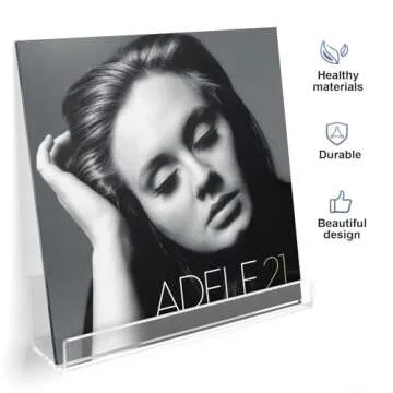 Laurensory Vinyl Record Shelf Wall Mount, 12 inch Clear Acrylic Album Record Holder Display, Floating Shelves for Wall, Magazine Shelf, Kids Bookshelf, Suitable for Bedroom, Living Room, etc.—6 Pack