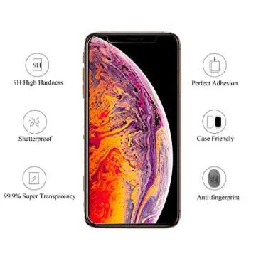 Ailun for Apple iPhone 11 Pro/iPhone Xs/iPhone X Screen Protector,3 Pack, 5.8 Inch Display, Tempered Glass 2.5D Edge Work Most Case [NOT for iPhone 11 6.1 inch]