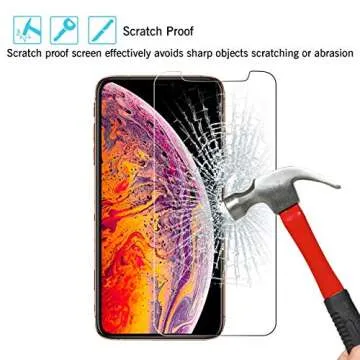 Ailun for Apple iPhone 11 Pro/iPhone Xs/iPhone X Screen Protector,3 Pack, 5.8 Inch Display, Tempered Glass 2.5D Edge Work Most Case [NOT for iPhone 11 6.1 inch]