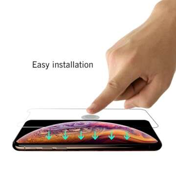 Ailun for Apple iPhone 11 Pro/iPhone Xs/iPhone X Screen Protector,3 Pack, 5.8 Inch Display, Tempered Glass 2.5D Edge Work Most Case [NOT for iPhone 11 6.1 inch]