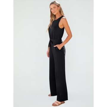 Stylish AUTOMET Women’s Summer Jumpsuit for Casual Chic