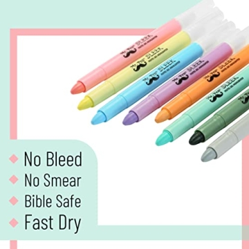 Mr. Pen Bible Highlighters Pastel Gel Set 8 Pack
