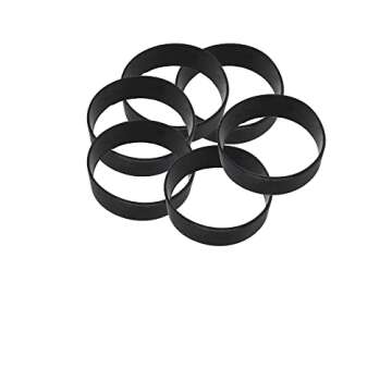 Dielianyi 7 Pcs Silicone Bands for Sublimation Tumbler Shrink Wrap Heat-Resistant Rubber Bands Paper Holder Ring Elastic Bands for Prevent Ghosting