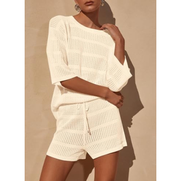 PRETTYGARDEN Women's Summer Swimsuit Coverup Set