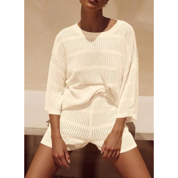 PRETTYGARDEN Women's Summer Swimsuit Coverup Set