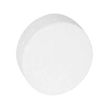 Juvale 24 Pack Foam Circles for Crafts - 3 Inch Round Polystyrene Discs for DIY Projects (1 Inch Thick, White)