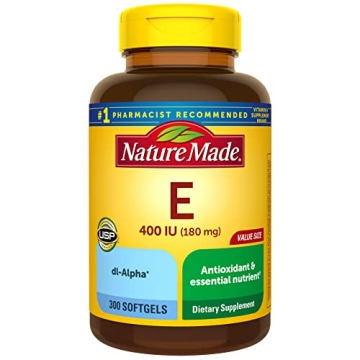 Nature Made Vitamin E 180 mg Antioxidant Supplement 300 Softgels