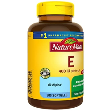 Nature Made Vitamin E 180 mg Antioxidant Supplement 300 Softgels