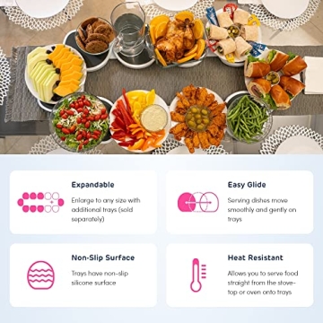 Lazy Susan Revolution - Expandable Turntable for Easy Dining