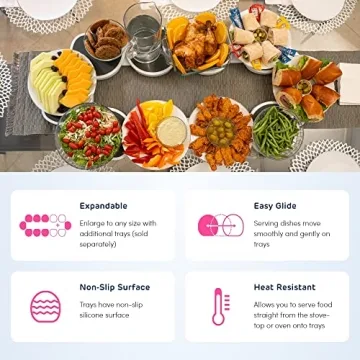 Lazy Susan Revolution - Expandable Turntable for Easy Dining