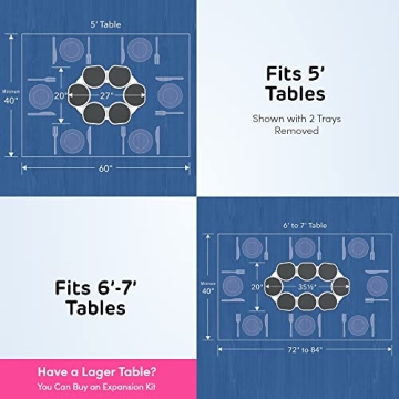 Lazy Susan Revolution - Expandable Turntable for Easy Dining