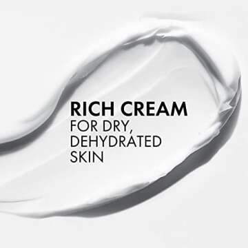 Vichy Mineral 89 Rich Cream, 72H Moisture Boosting Cream, Hydrating Face Moisturizer with Hyaluronic Acid, Niacinamide and Lipids, Daily Face Moisturizeer with Rich Texture for Dry Skin