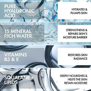 Vichy Mineral 89 Rich Cream, 72H Moisture Boosting Cream, Hydrating Face Moisturizer with Hyaluronic Acid, Niacinamide and Lipids, Daily Face Moisturizeer with Rich Texture for Dry Skin