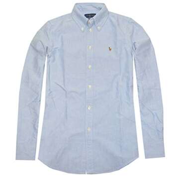 Ralph Lauren Polo Women's Classic Fit Oxford Shirt in BSR Blue - Timeless Style