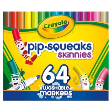 Crayola Pip-Squeaks Skinnies Washable Markers 64ct