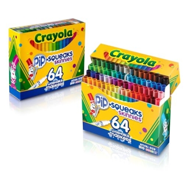Crayola Pip-Squeaks Skinnies Washable Markers 64ct