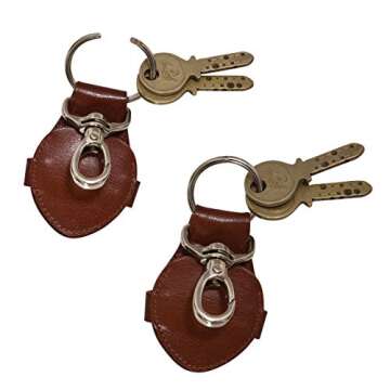 Wise Owl Accessories 3D Leather Keychain Cute Heart Shape Goodluck Valentine Gift Keyring Handbag Purse Charm Key Ring (heart-photoframe) one size Tan Buff V.T