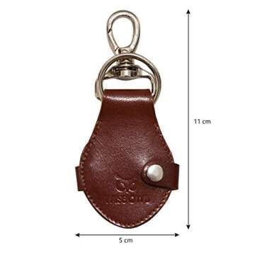 Wise Owl Accessories 3D Leather Keychain Cute Heart Shape Goodluck Valentine Gift Keyring Handbag Purse Charm Key Ring (heart-photoframe) one size Tan Buff V.T