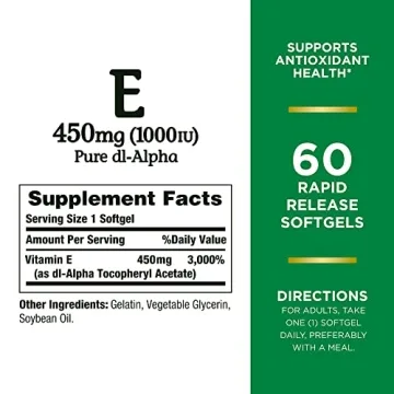 Nature's Bounty Vitamin E 1000 IU Softgels Antioxidant Immune Support