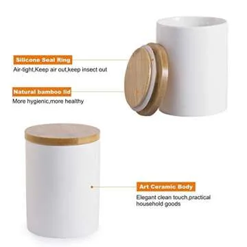 Lucky Goddess Airtight Ceramic Sugar Bowl - Elegant Food Storage