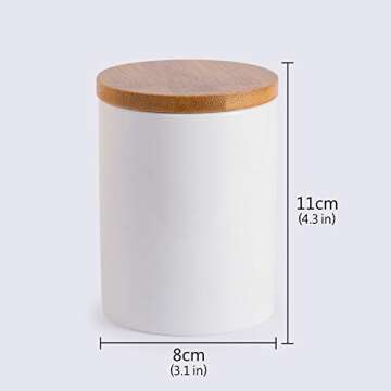 Lucky Goddess Airtight Ceramic Sugar Bowl - Elegant Food Storage